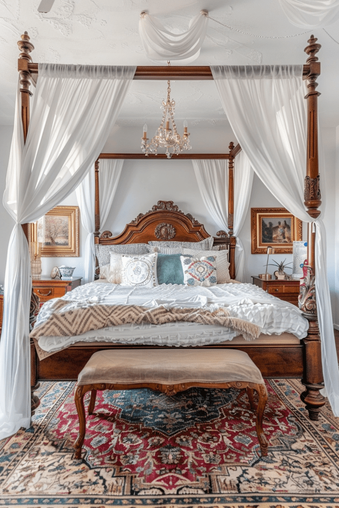 Opulent Boho Paradise: Glamorous Bedroom Haven