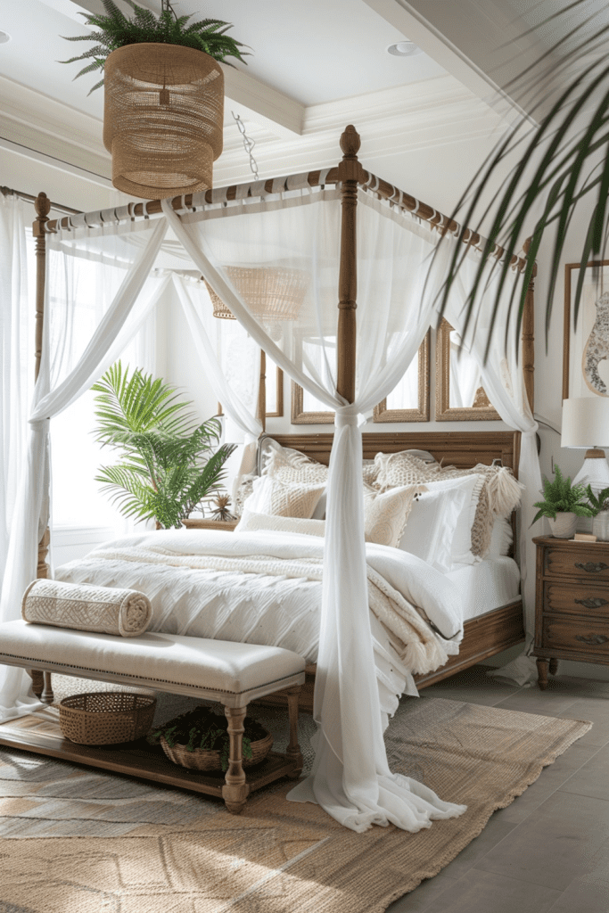 Canopy Chic: Boho Jungle Bedroom Ideas