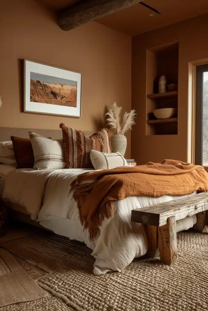 Boho Bedroom Earth Tones