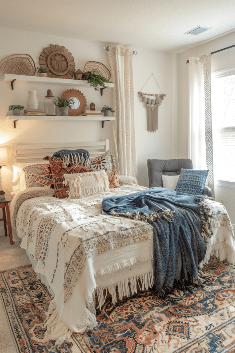 29 Boho Bedroom Layout Ideas - Courtneys World