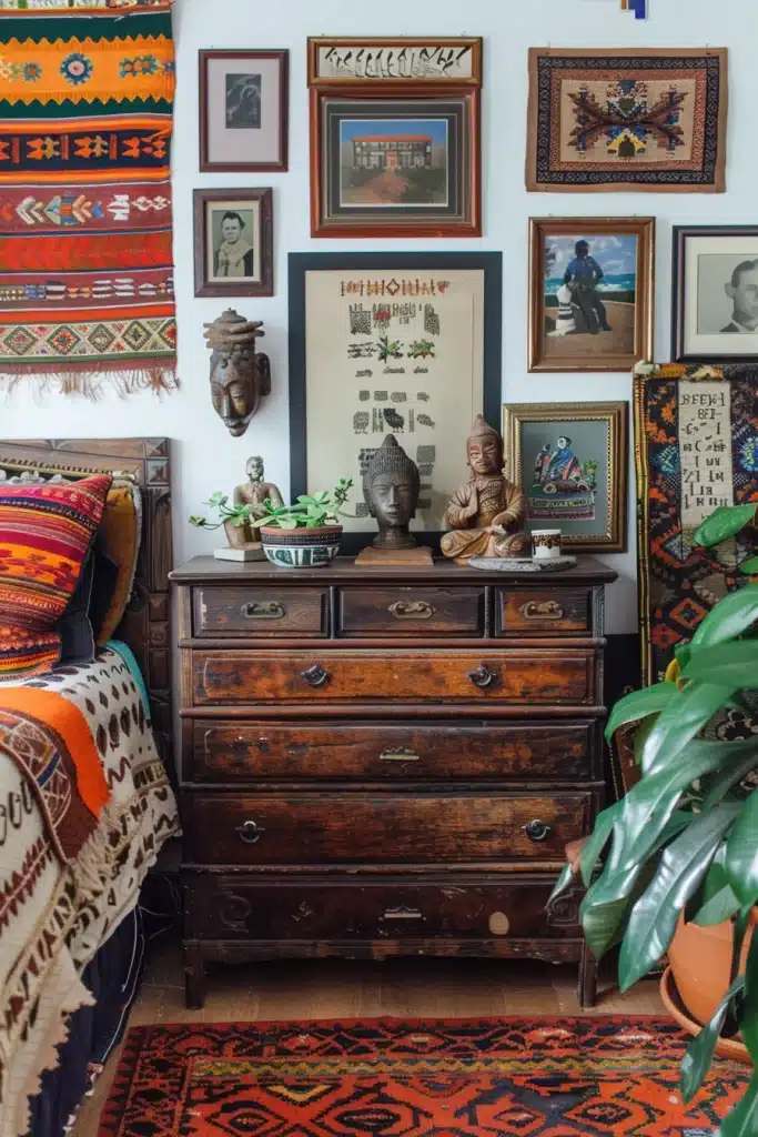 Boho Bedroom Dresser Decor