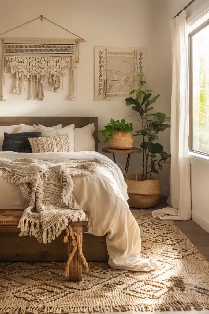 Boho Bedroom Earth Tones