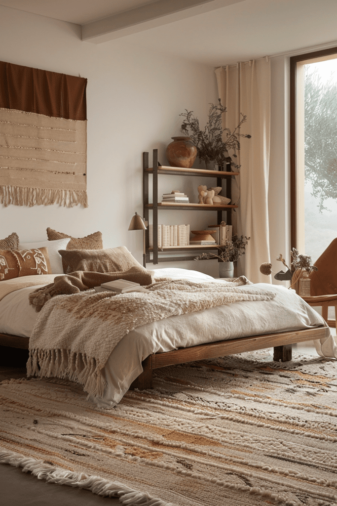 Deluxe Bohemian Hideaway: Refined Bedroom Sanctuary