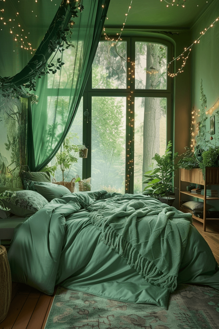 29 Green Boho Bedroom Ideas - Courtneys World