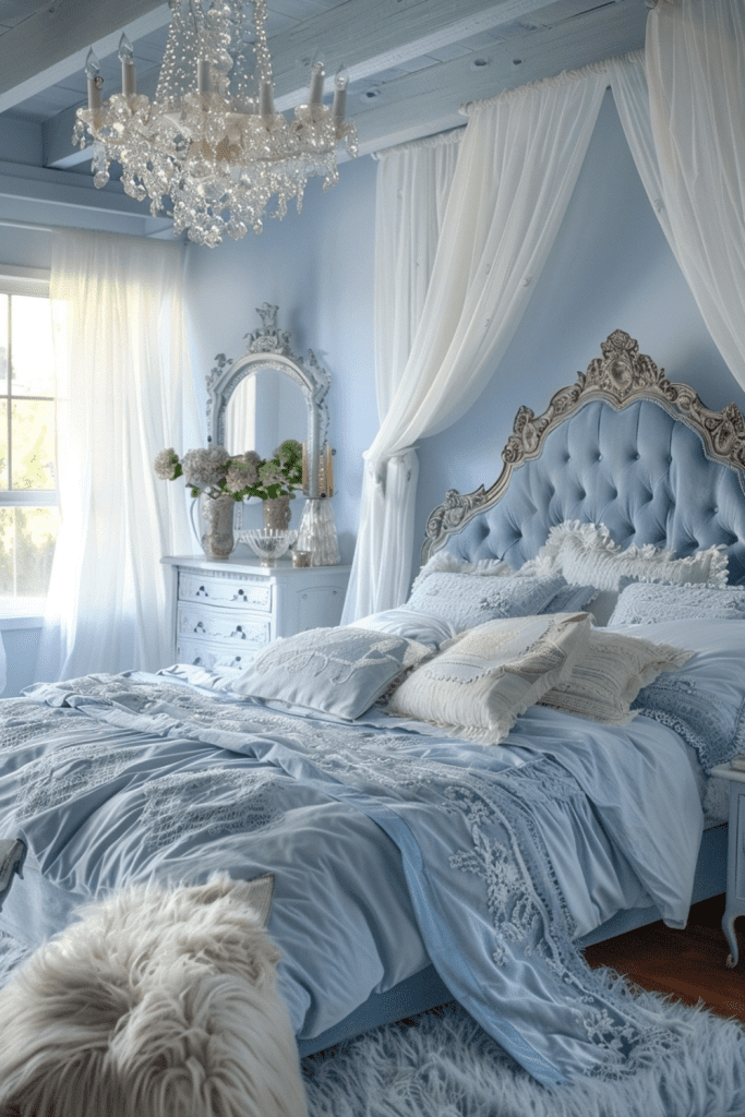 Ethereal Elegance: Dreamy Blue Retreat