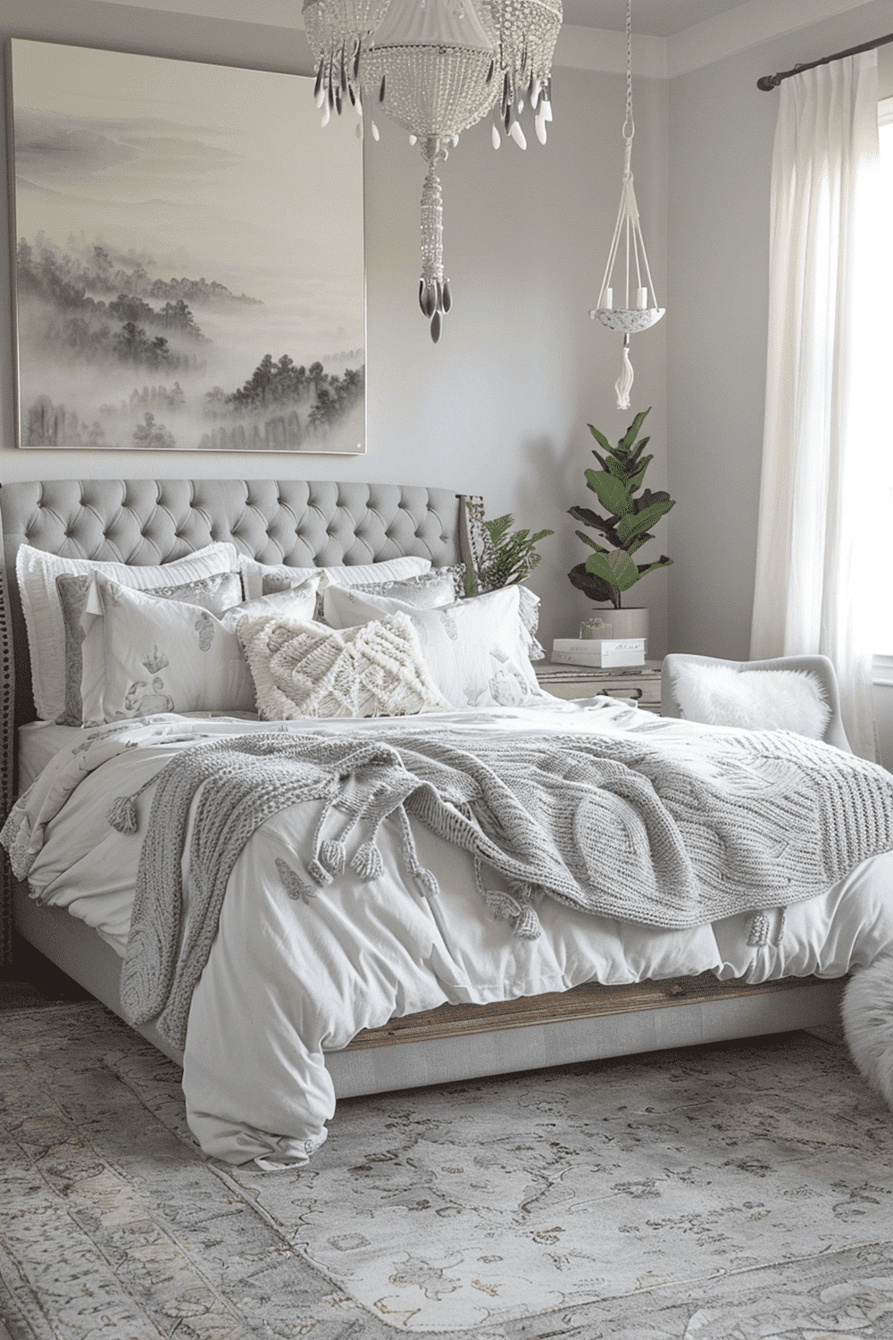 29 Grey Boho Bedroom Ideas Courtneys World