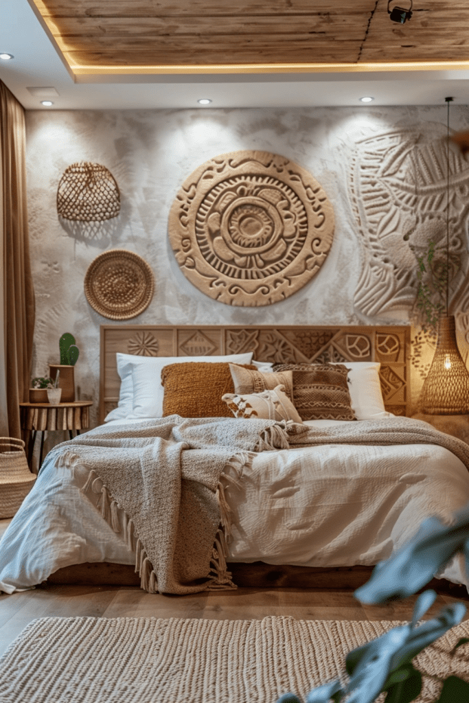 Hand-carved Wooden Wall Sculptures