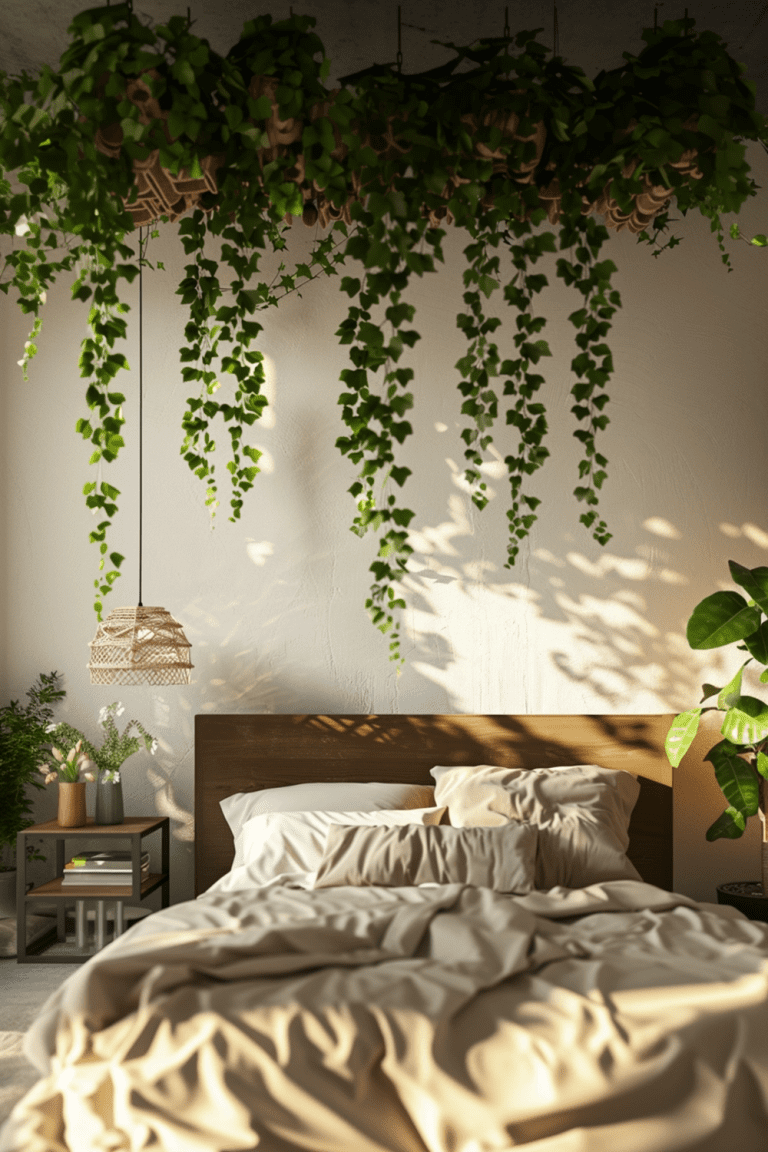 29 Boho Bedroom With Hanging Plant Ideas - Courtneys World