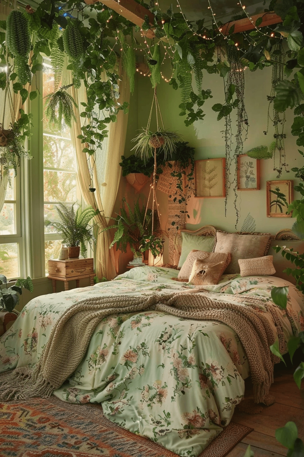 29 Boho Bedroom With Hanging Plant Ideas - Courtneys World