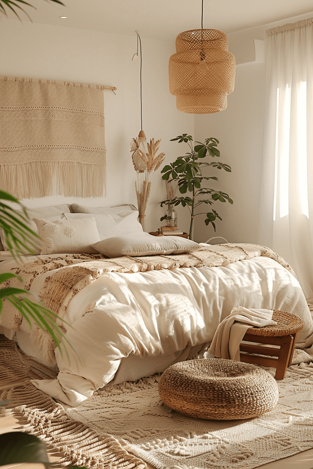 29 Japandi Boho Bedroom Ideas - Courtneys World