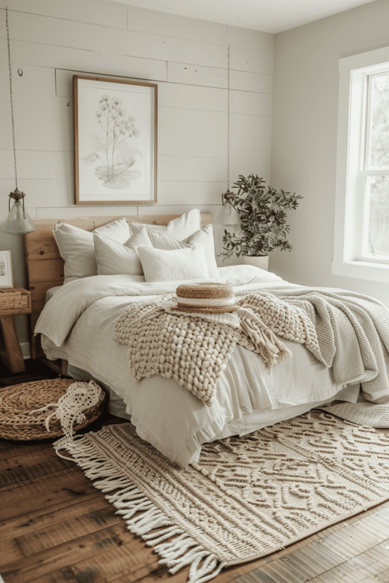 29 Japandi Boho Bedroom Ideas - Courtneys World