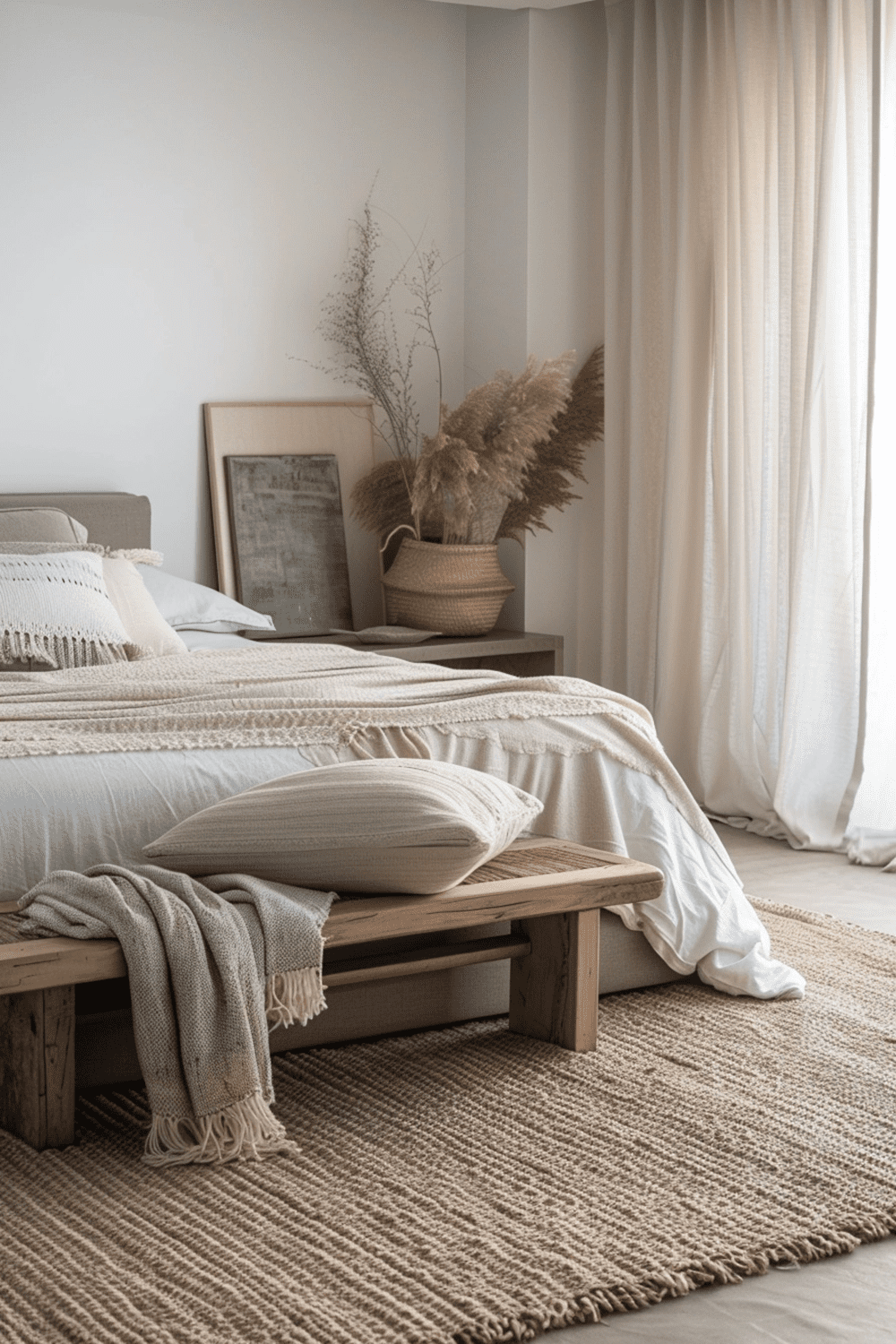 29 Japandi Boho Bedroom Ideas - Courtneys World