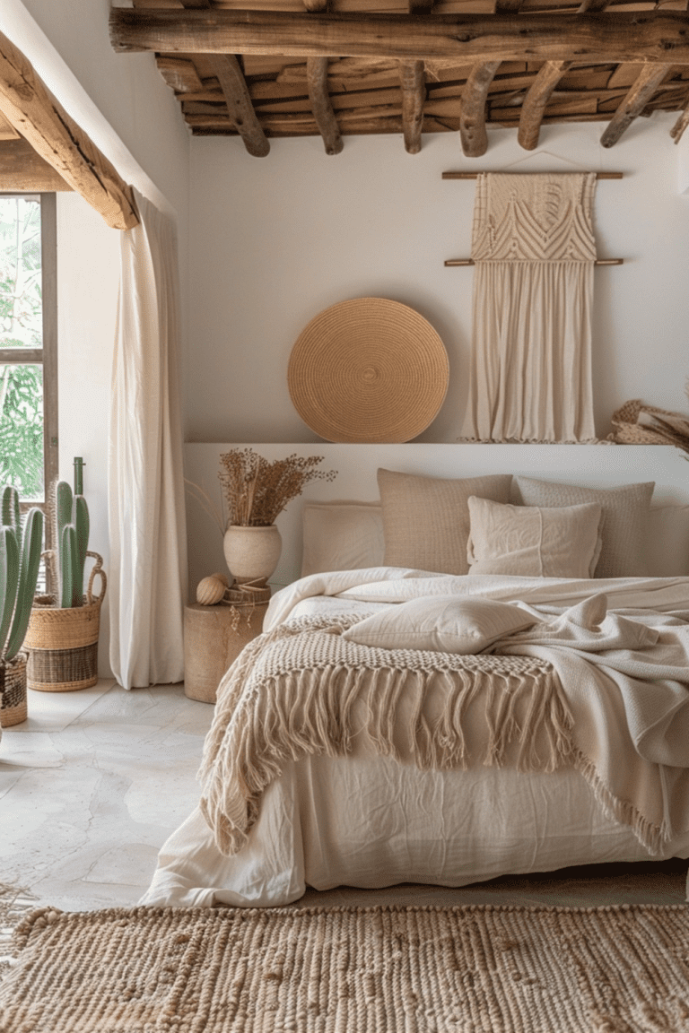 Curated visual reference: Japandi And Bohemian Decor Reference: 29 Japandi Boho Bedroom Ideas