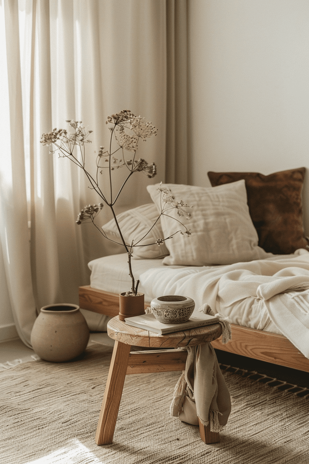 29 Japandi Boho Bedroom Ideas - Courtneys World