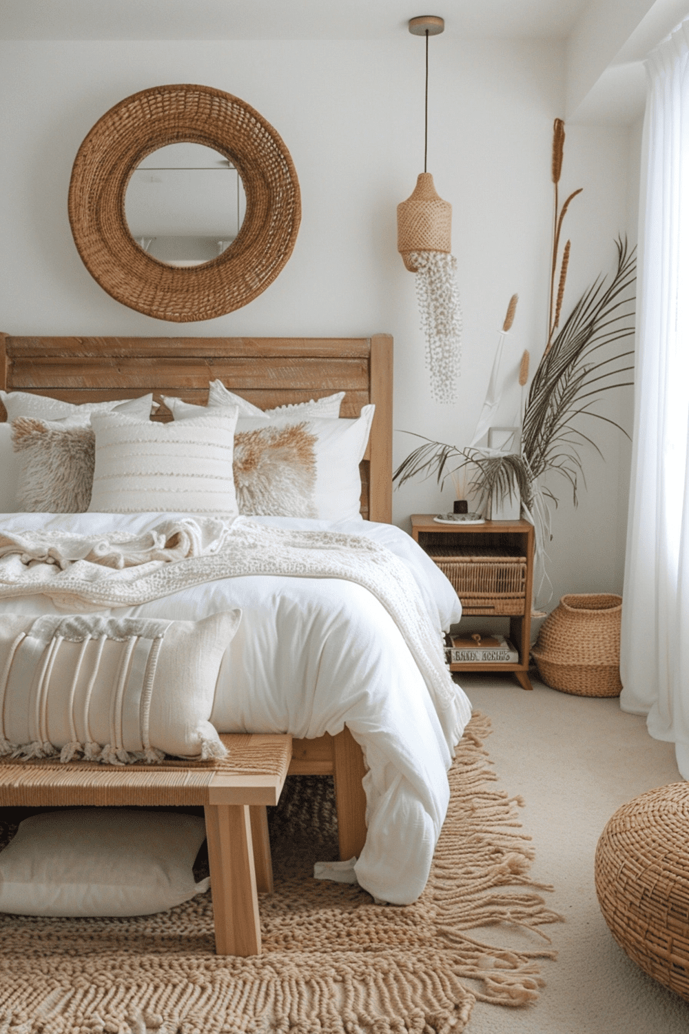29 Japandi Boho Bedroom Ideas - Courtneys World