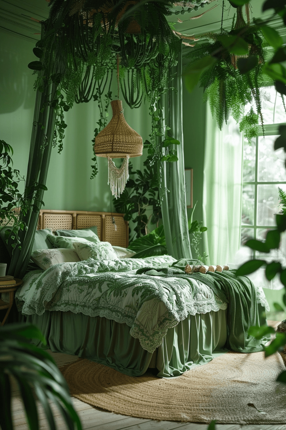 29 Green Boho Bedroom Ideas - Courtneys World