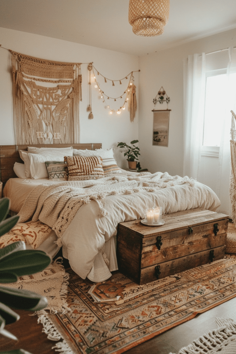 29 Boho Bedroom Layout Ideas - Courtneys World