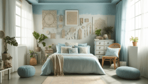 Light Blue Boho Bedroom Ideas