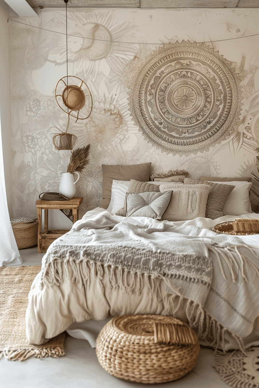 29 Boho Bedroom Wall Decor Ideas - Courtneys World