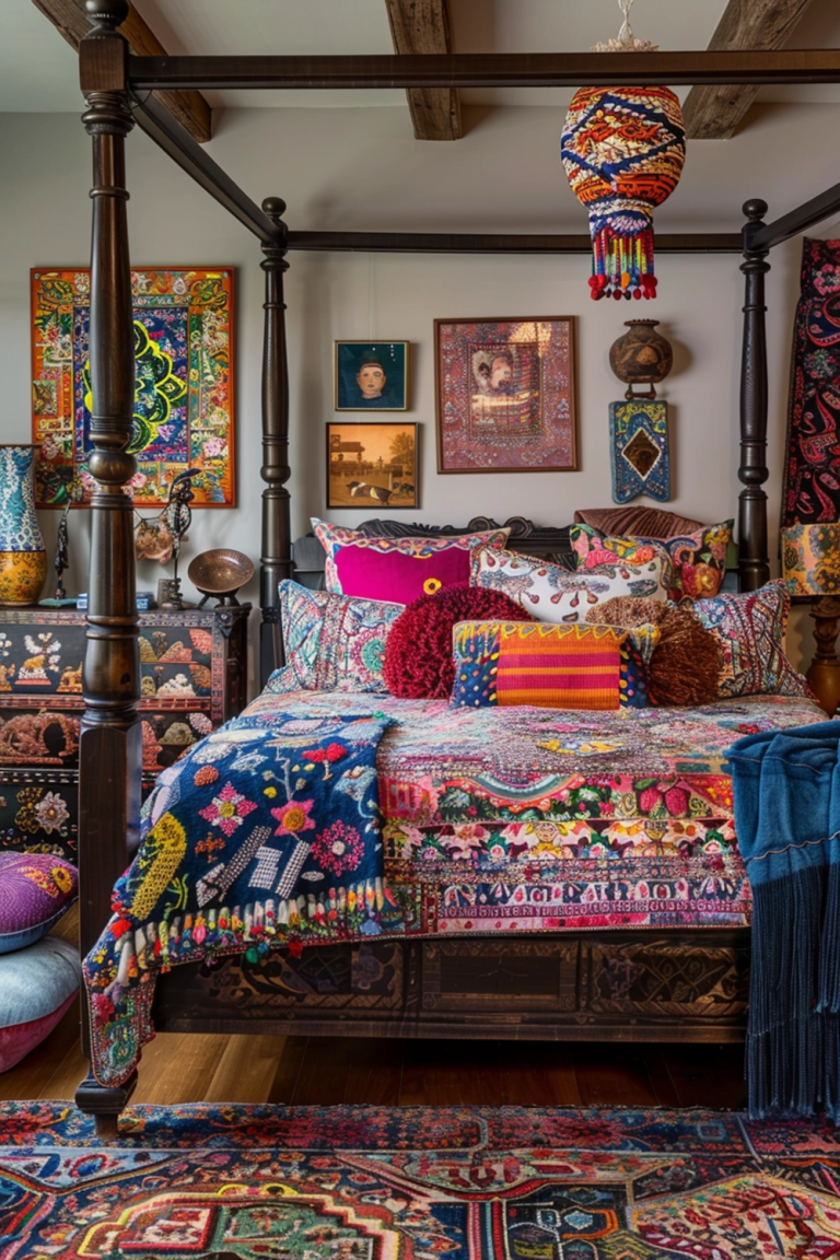 29 Boho Bedroom Layout Ideas - Courtneys World