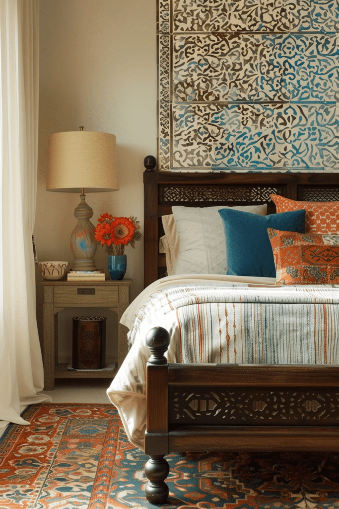 Moroccan-inspired Stencil Wall