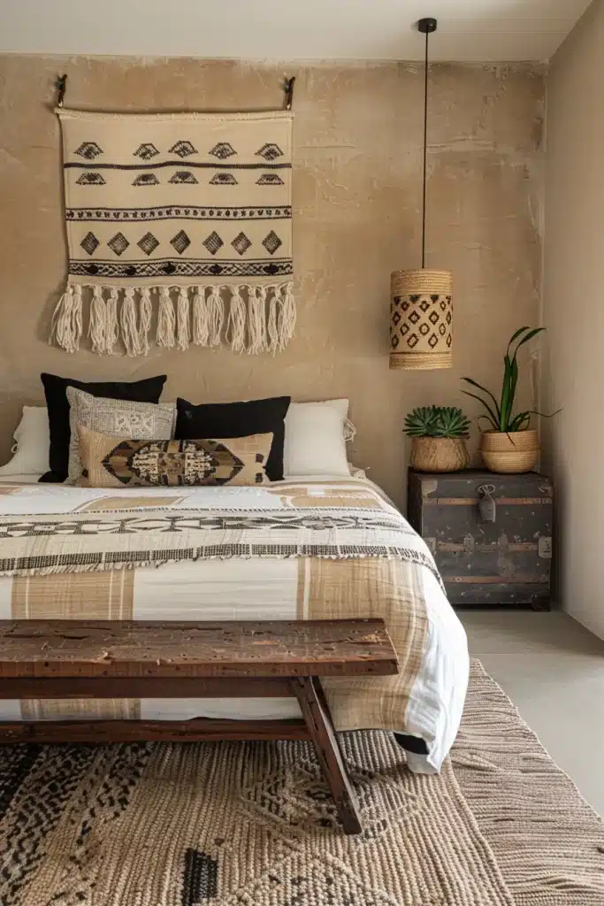 Boho Bedroom Earth Tones