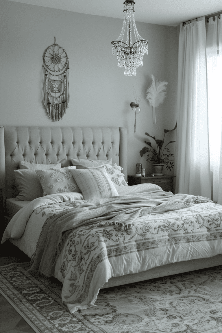 29 Grey Boho Bedroom Ideas Courtneys World