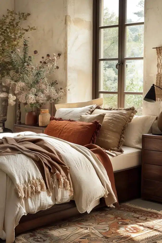 Boho Bedroom Earth Tones