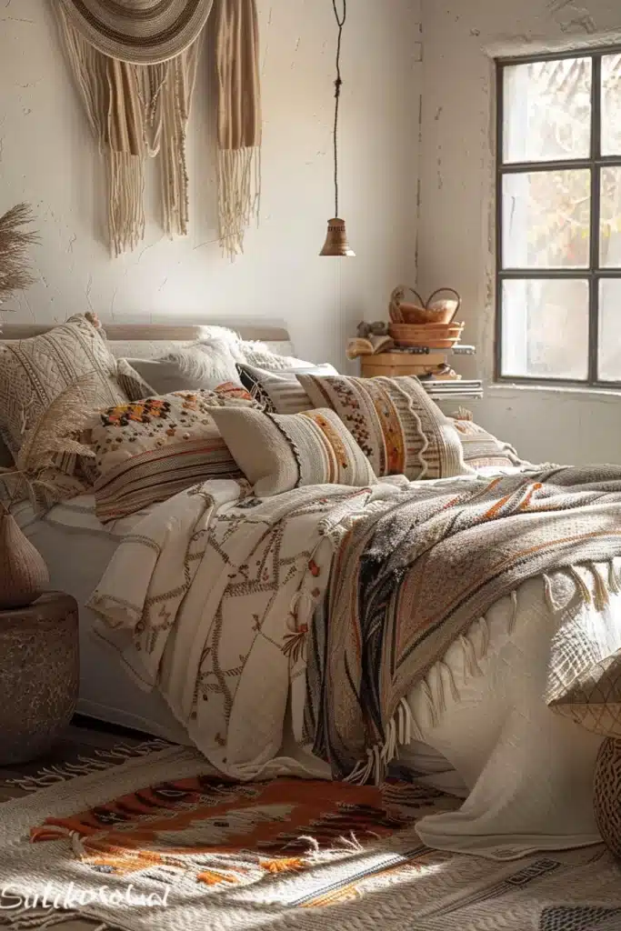 Boho Bedroom Earth Tones