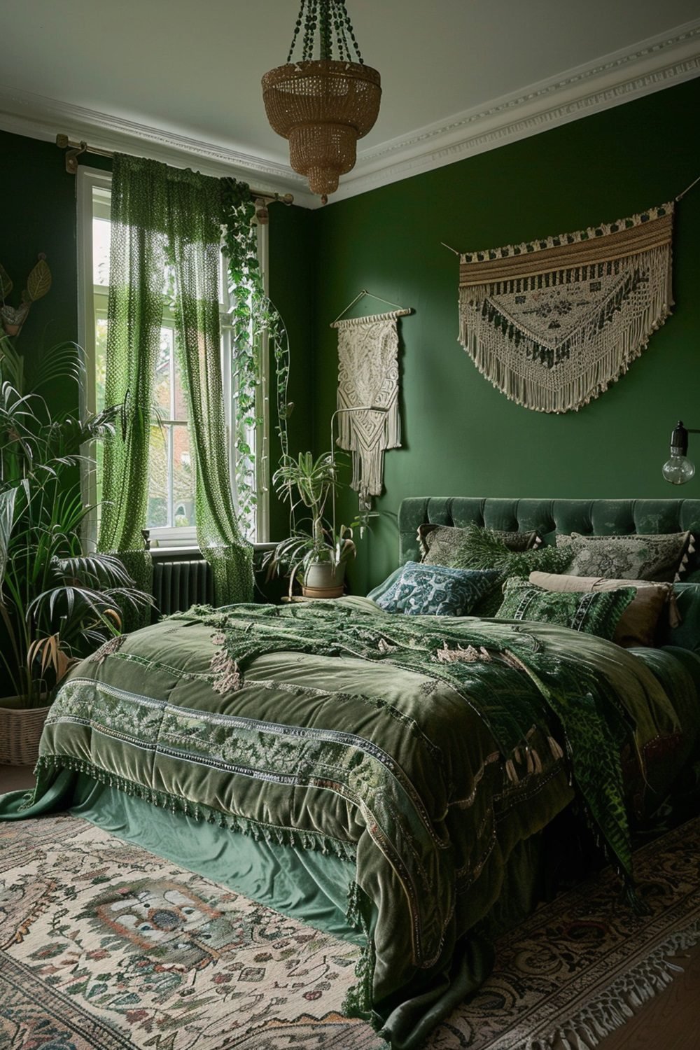 29 Green Boho Bedroom Ideas - Courtneys World