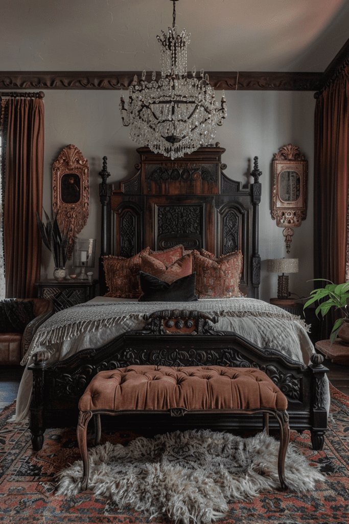 Deluxe Bohemian Hideaway: Lavish Bedroom Haven