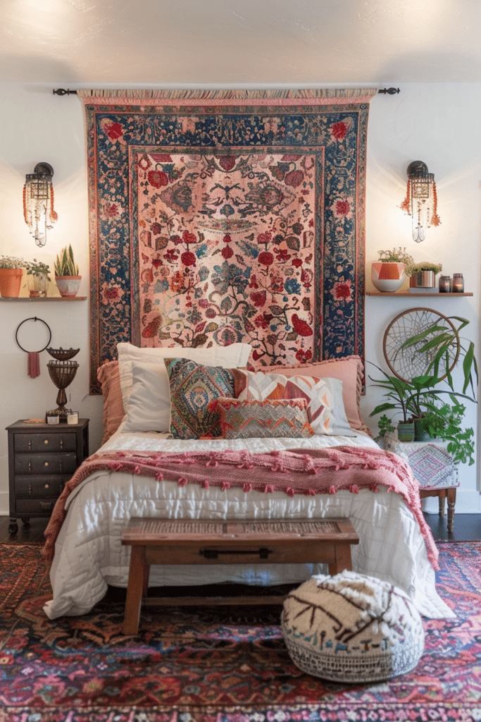 Petite Bohemian Paradise: Decorating Small Bedrooms