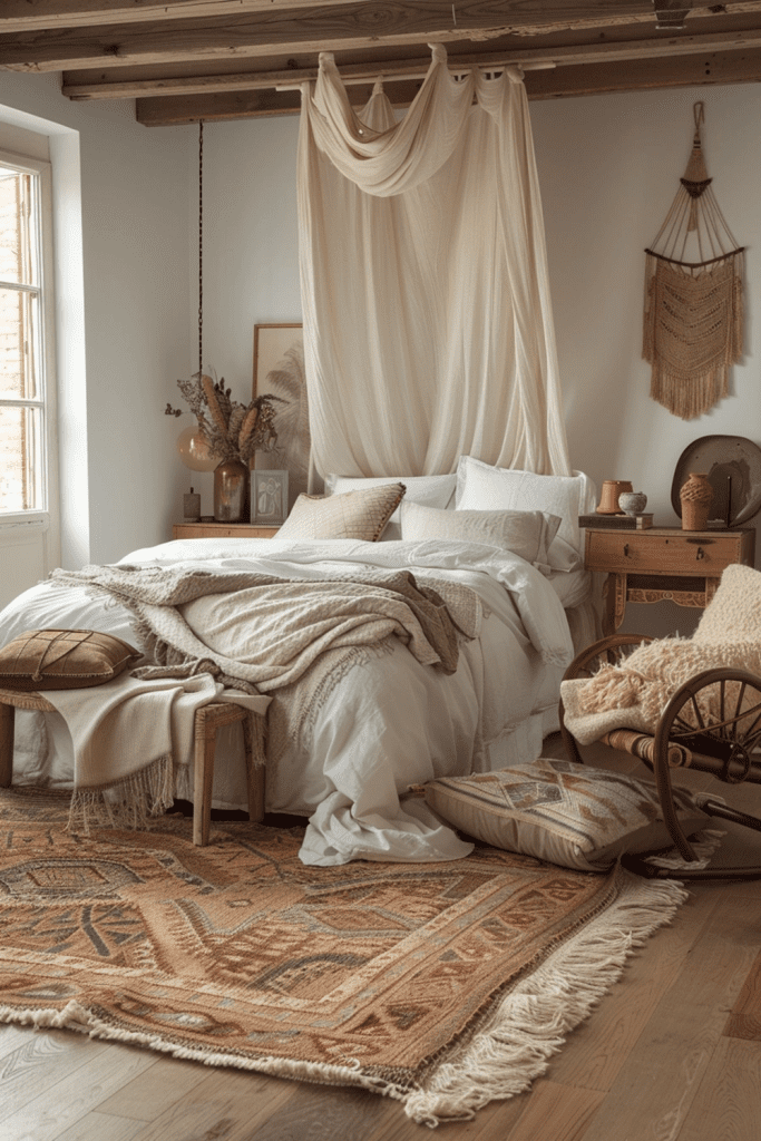 Relaxed Bohemian Bedroom Escape