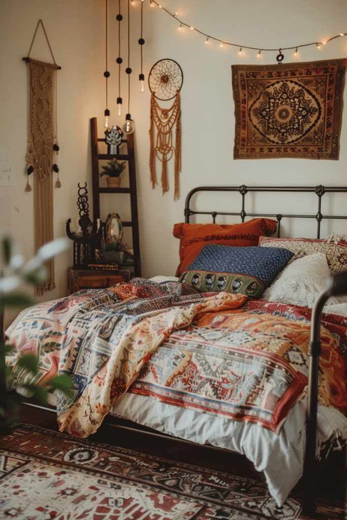 Scaled-Down Boho Beauty: Small Bedroom Décor