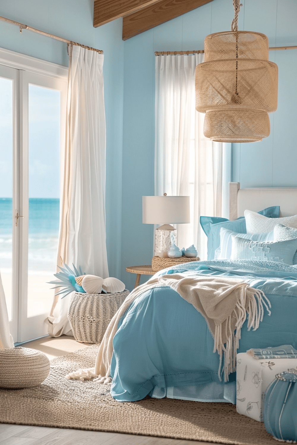 29 Light Blue Boho Bedroom Ideas - Courtneys World