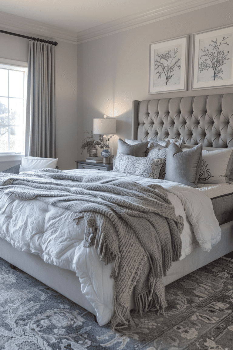 29 Grey Boho Bedroom Ideas - Courtneys World