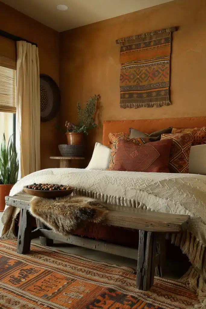 Boho Bedroom Earth Tones