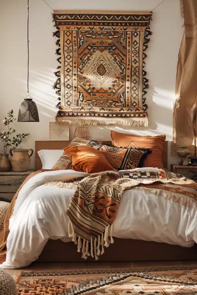 Boho Bedroom Earth Tones