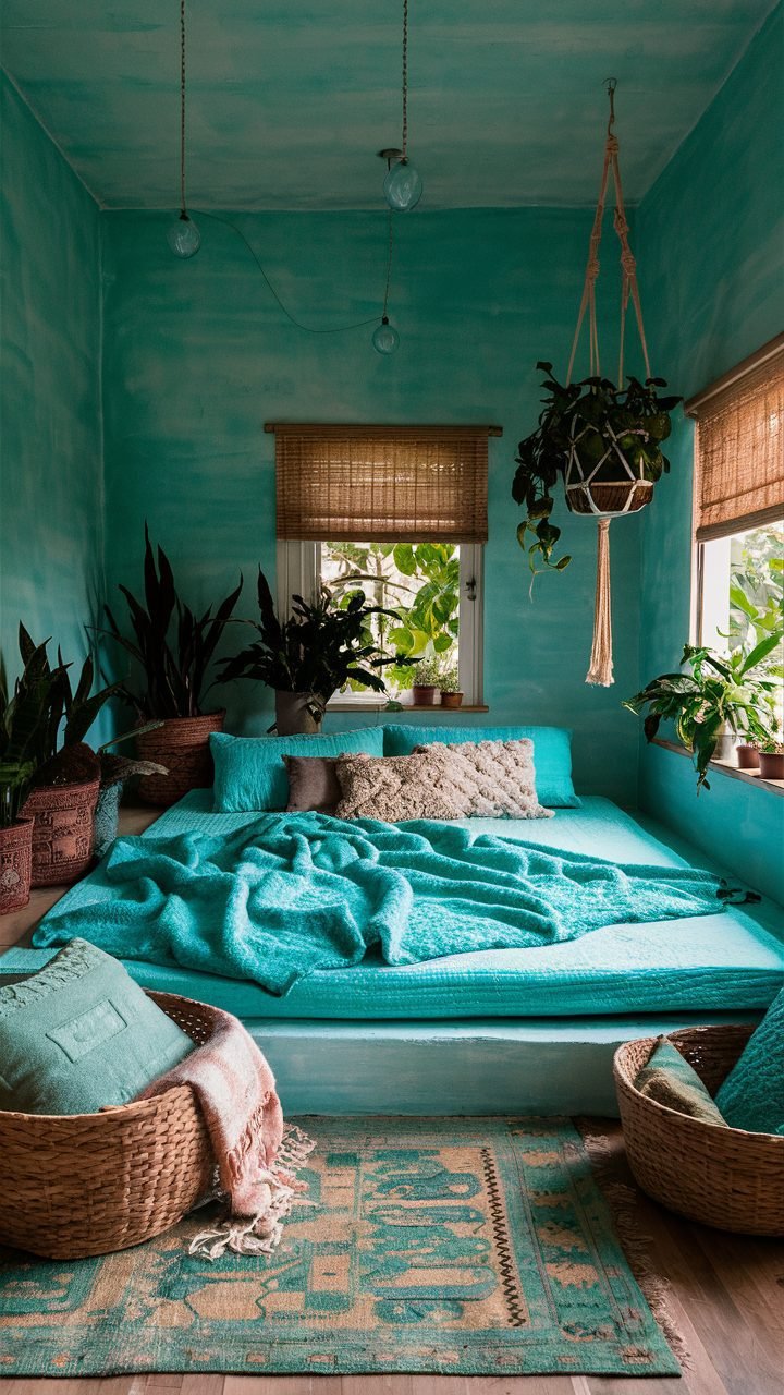 29 Blue Boho Bedroom Ideas Courtneys World