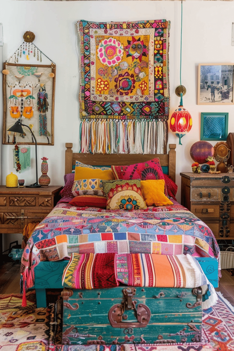 29 Boho Bedroom Layout Ideas - Courtneys World