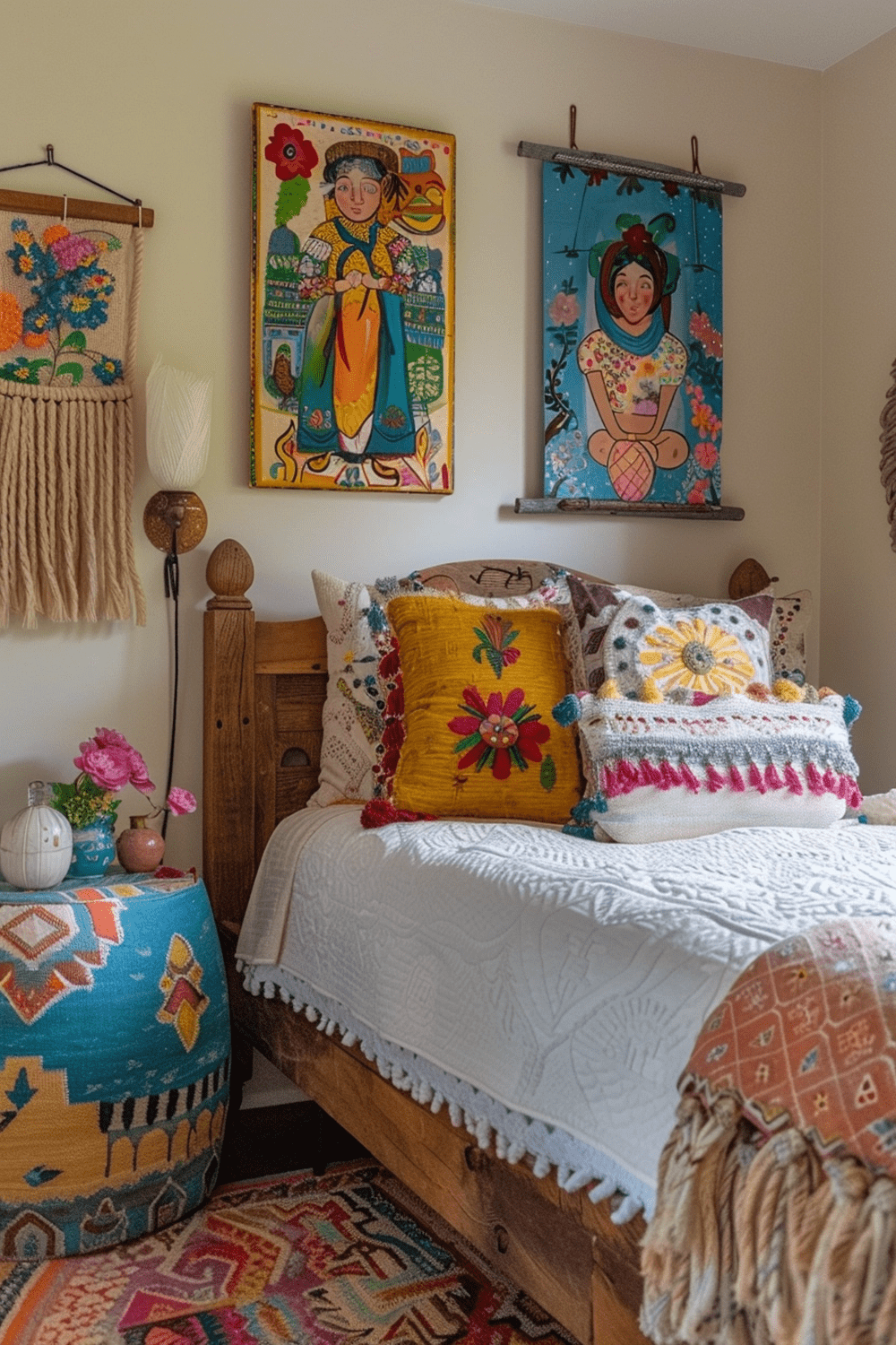 29 Boho Bedroom Art Ideas - Courtneys World