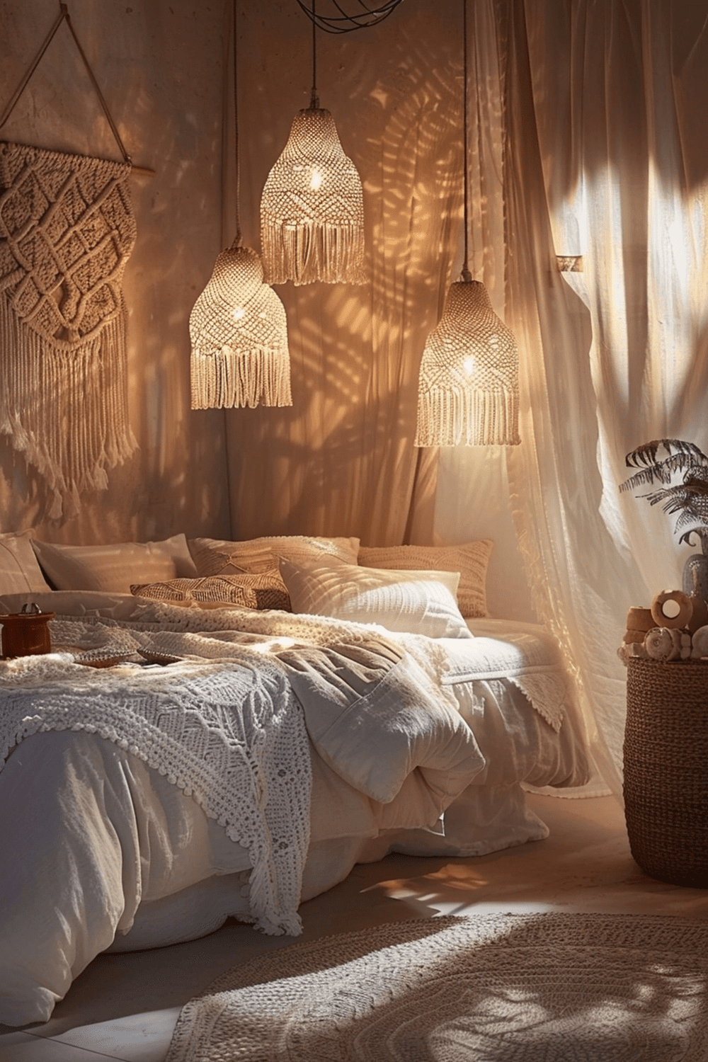 29 Incredible Boho Bedroom Lighting Ideas You Have To See - Courtneys World