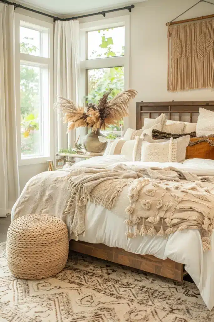 Boho Bedroom Earth Tones