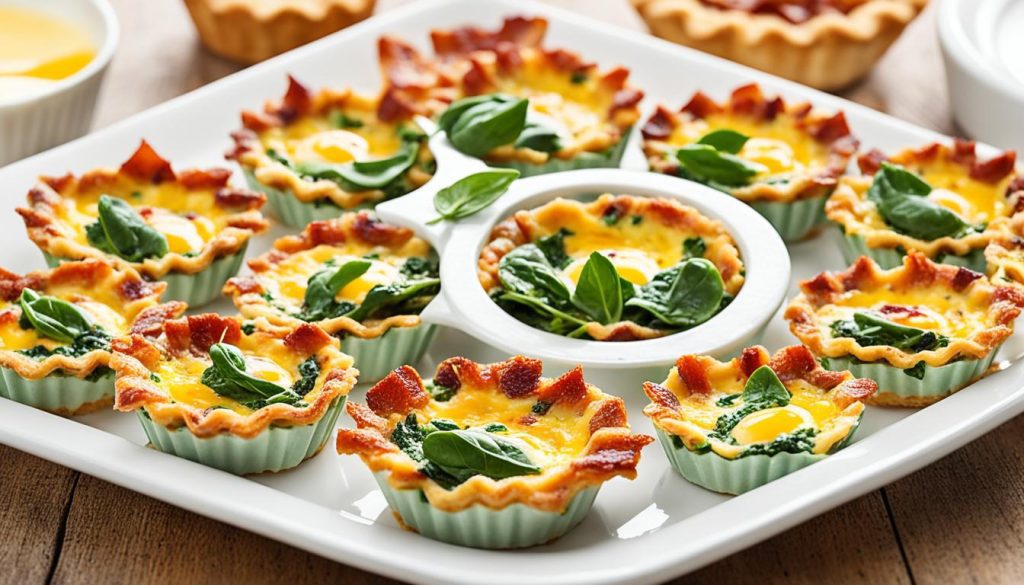 bacon and spinach quiche cups