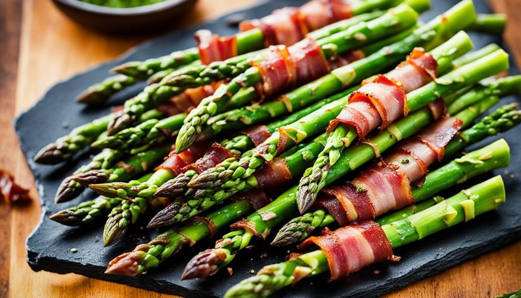 bacon-wrapped asparagus bundles