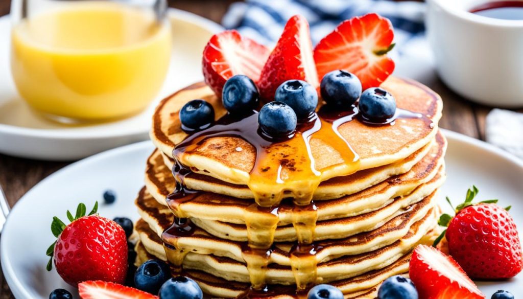 keto pancakes with sugar-free syrup
