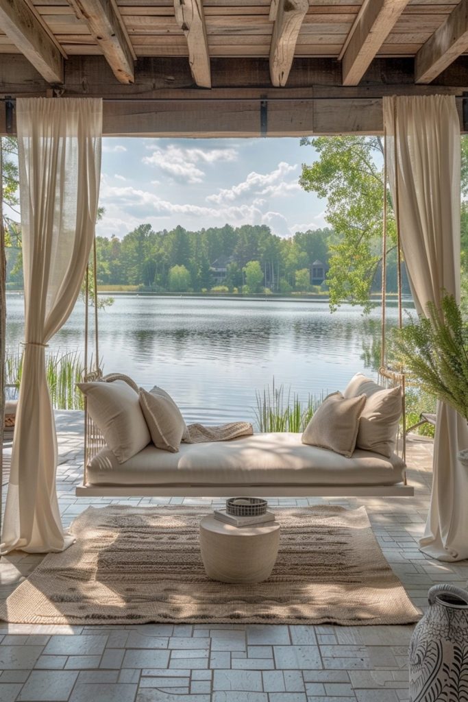 Waterfront Whisper: Lakeside Patios for Laid-Back Reading
