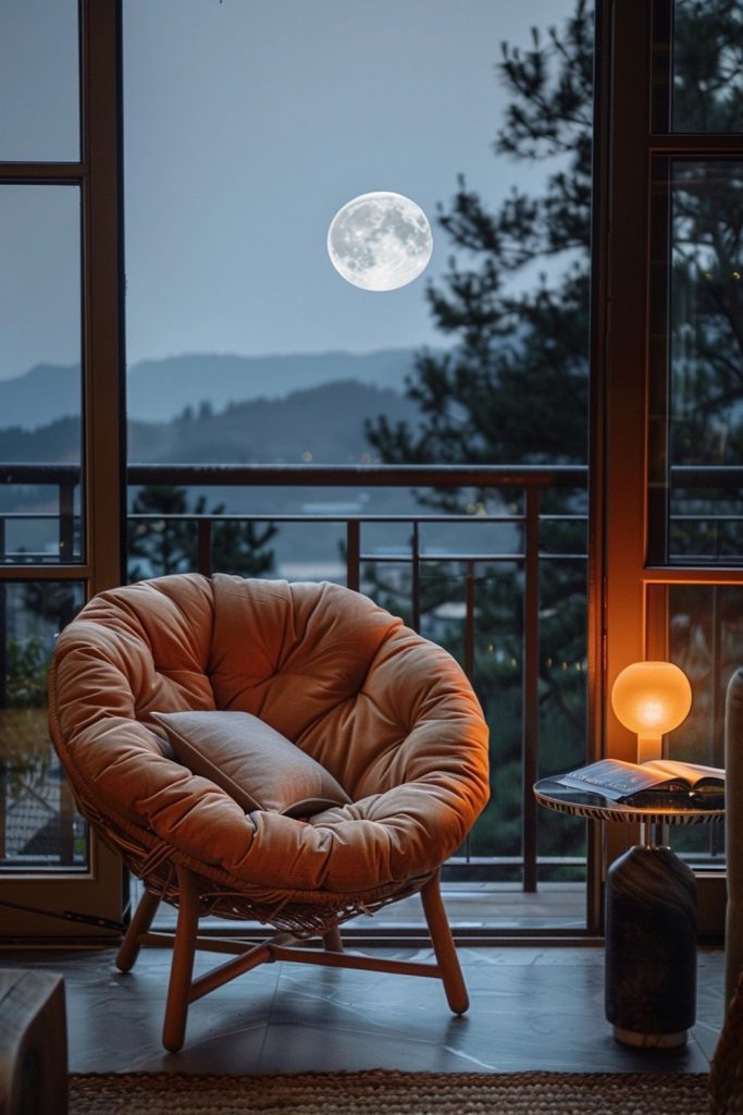 Moonlit Balcony: Starry Nights and Story Lights