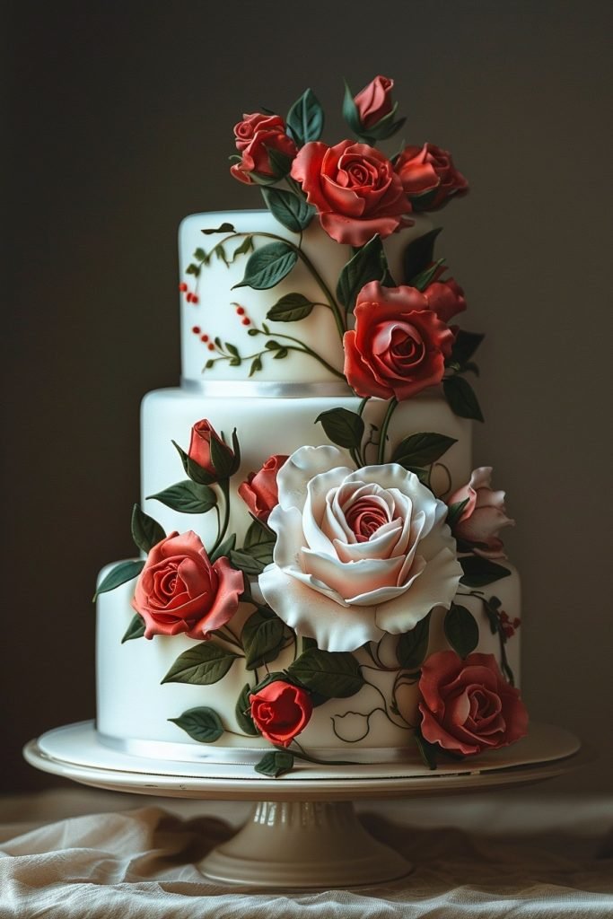 Classic Fondant Roses