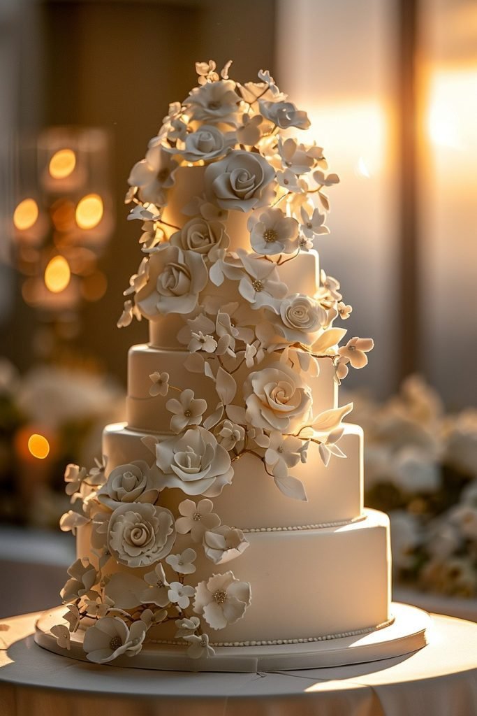 Classic White Tiered Cake